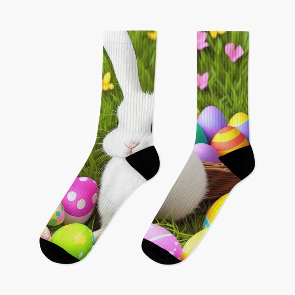 Item preview, Easter Bunnies and Decorated Eggs in the Field designed and sold by FireScreen.