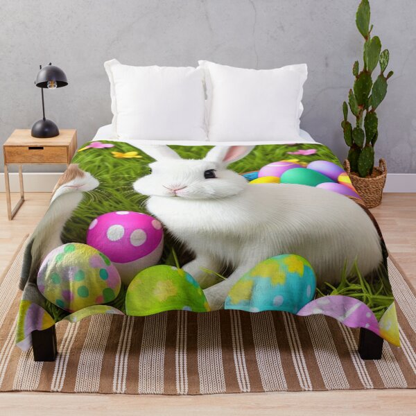 Item preview, Easter Bunnies and Decorated Eggs in the Field designed and sold by FireScreen.