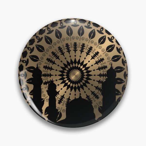 Item preview, Golden mandala with building silhouette  designed and sold by courtney petersen.