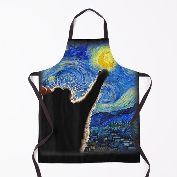 Item preview, Starry Night Cat, Van Gogh Cat designed and sold by ArtMuni99.