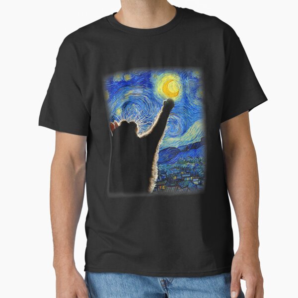 Item preview, Starry Night Cat, Van Gogh Cat designed and sold by ArtMuni99.