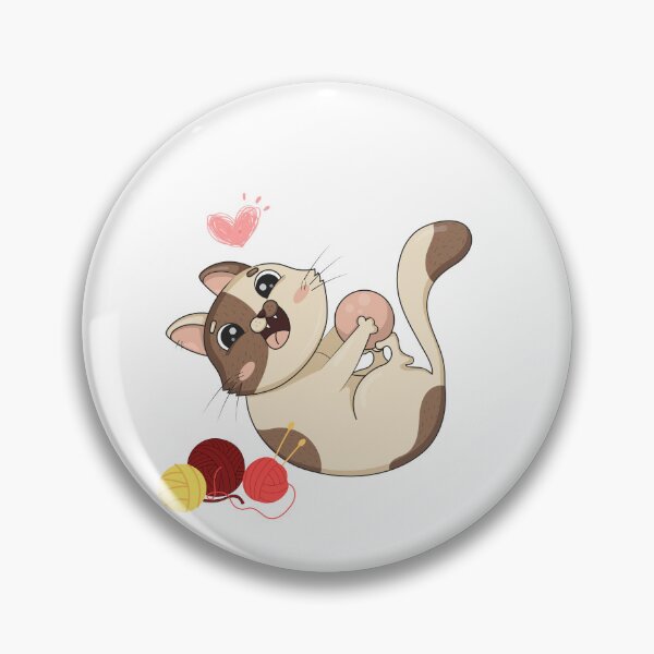 Item preview, cat playing with a ball of string designed and sold by Anitkaaa.
