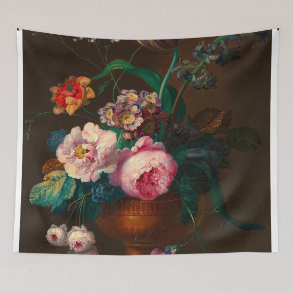Item preview, Flowers Still Life | Vintage  Restored Oil Painting designed and sold by archerfield.