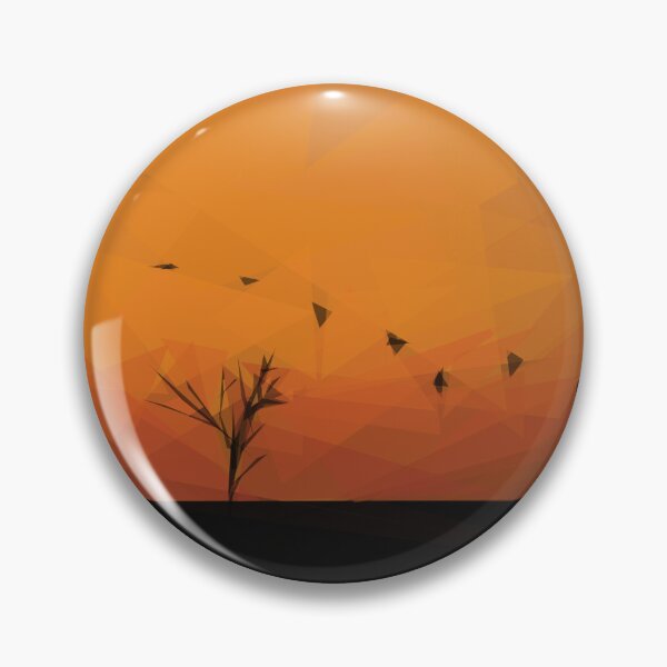 Item preview, Birds at sunset with dead tree. Image created using triangles. designed and sold by janesg.