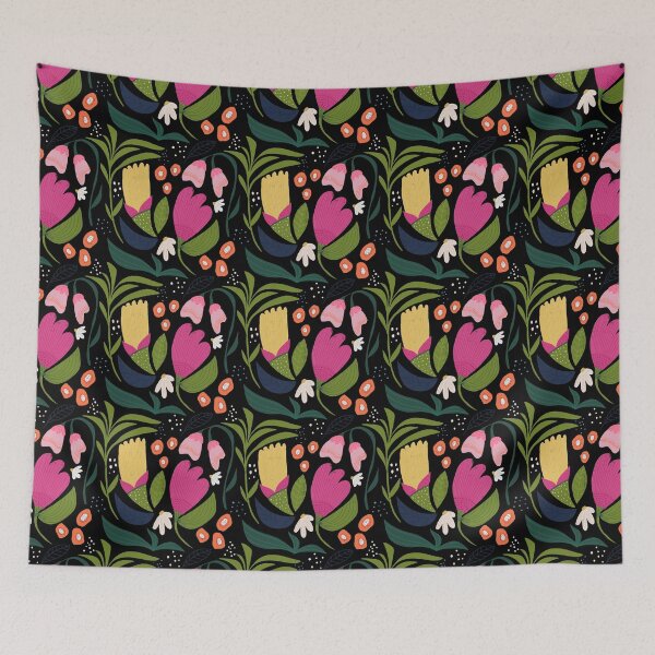 Item preview, Cute Whimsical Flower Pattern designed and sold by Kathy Osborne Studio.