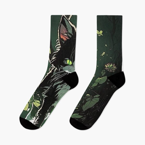 Item preview, Black Cat on the Green Grass designed and sold by FireScreen.