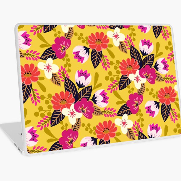 Aperçu de l'œuvre Motif de bouquet de fleurs bohème vibrant créée et vendue par Jennifer Ladd.