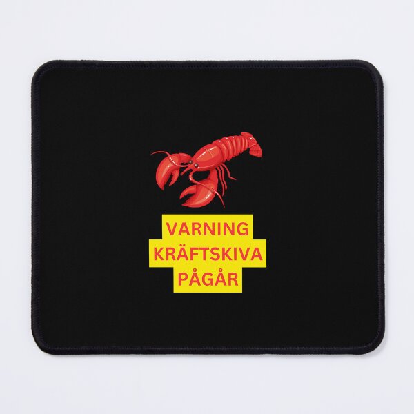 Item preview, Varning Kräftskiva Pågår - Warning Crayfish Party in Session, Swedish, Willow Days designed and sold by avit1.