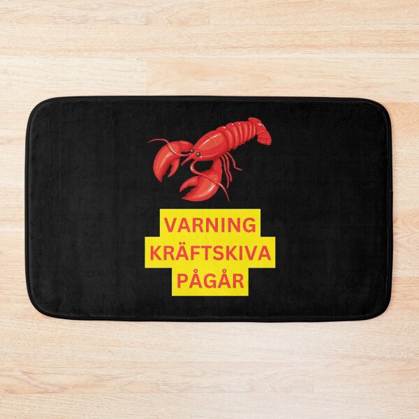 Item preview, Varning Kräftskiva Pågår - Warning Crayfish Party in Session, Swedish, Willow Days designed and sold by avit1.