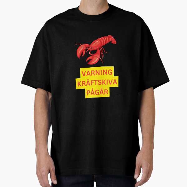 Item preview, Varning Kräftskiva Pågår - Warning Crayfish Party in Session, Swedish, Willow Days designed and sold by avit1.