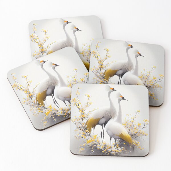 Item preview, Beautiful White Birds on a Pine Branch designed and sold by FireScreen.