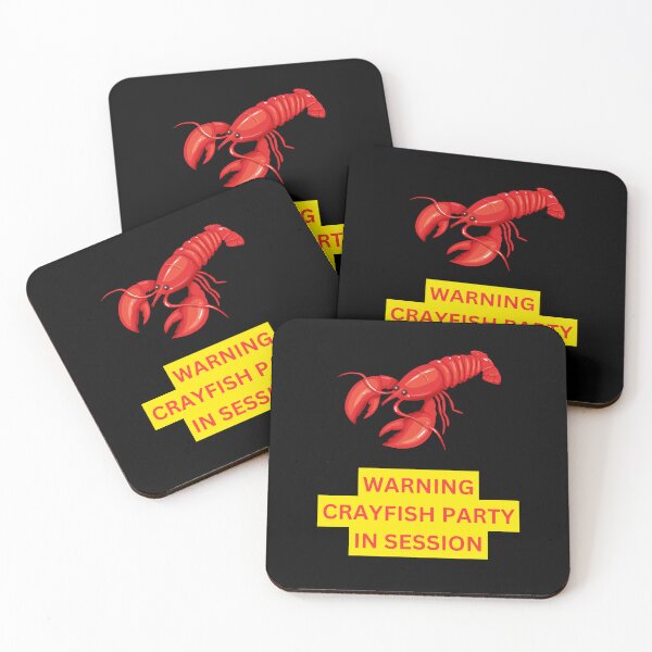 Item preview, Warning Crayfish Party in Session, Swedish, Willow Days designed and sold by avit1.