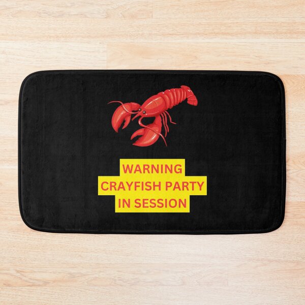 Item preview, Warning Crayfish Party in Session, Swedish, Willow Days designed and sold by avit1.