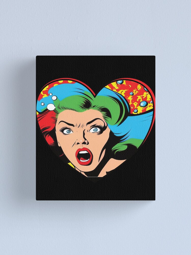 Pop Art Love Canvas