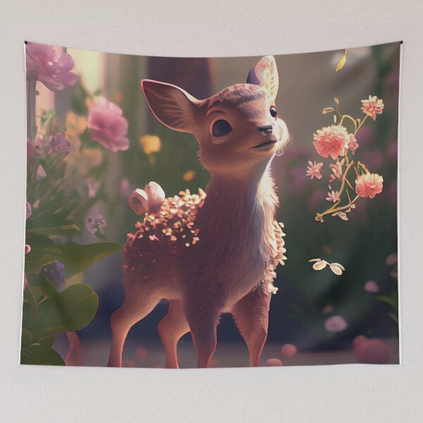 Item preview, Fawn Among the Wildflowers designed and sold by FireScreen.