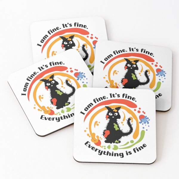Item preview, Easter cat I am fine. It's fine. Everything is fine designed and sold by camelsvg.