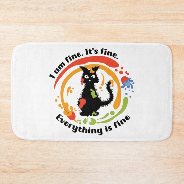 Item preview, Easter cat I am fine. It's fine. Everything is fine designed and sold by camelsvg.