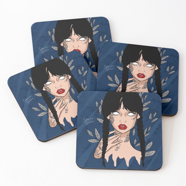 Item preview, Wednesday Addams Leaf Art designed and sold by SabrinaArt1.