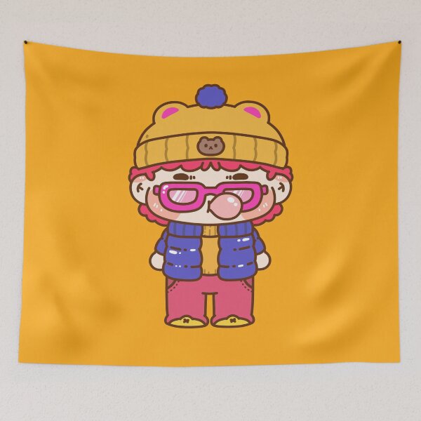 Item preview, Cute Cool Yellow Beanie Chibi Character designed and sold by satchisatchi.