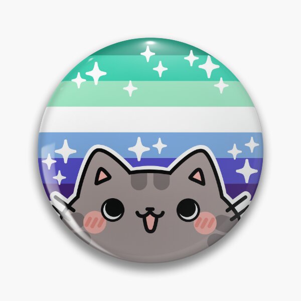 Item preview, Pride Cat: Gay (MLM) Flag (v.2) designed and sold by kaleidoink designs.