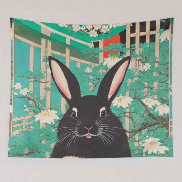 Item preview, Retro Sunset Vintage Rabbit Loves Plants Wild Bunny Mom designed and sold by wigobun.