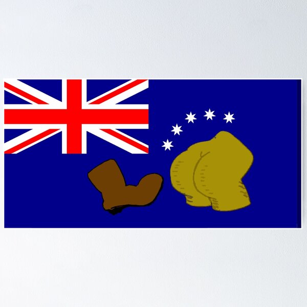 Artikel-Vorschau von Simpsons Australische Flagge, designt und verkauft von Kent  Paul.