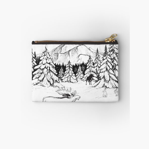 Item preview, Moose in a snowy forest  designed and sold by courtney petersen.