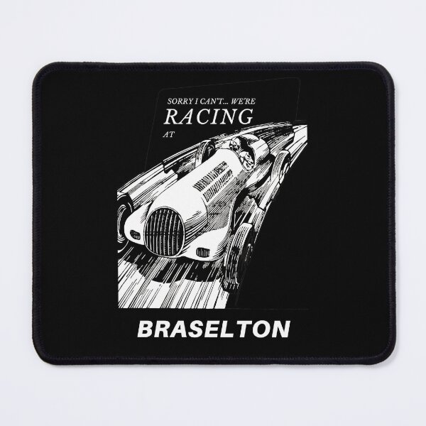 Item preview, I can't we're racing at Braselton, Georgia, USA - Motorsport Car Racing Raceway Vintage Poster designed and sold by Vintage-TM.