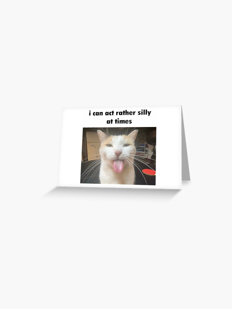 Silly little cat Sticker for Sale by JustACrustSock