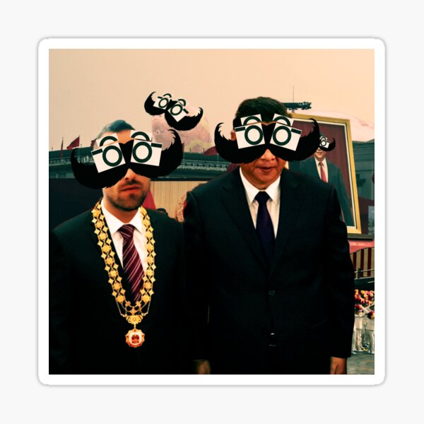 Svansy and Xi-Jinping Sticker