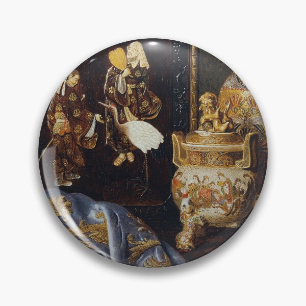 Item preview, Restored Vintage Art | Vase Still Life Oil Painting | Dark Academia Aesthetic designed and sold by archerfield.