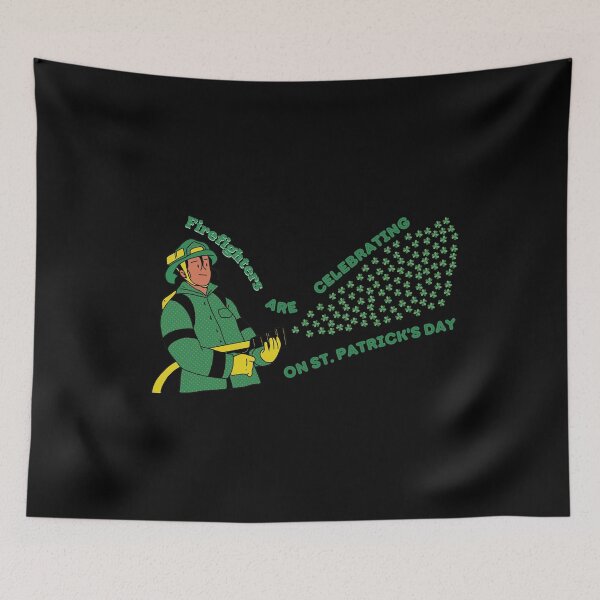 Item preview, Firefighters are celebrating on St. Patrick's Day designed and sold by Rowbic.