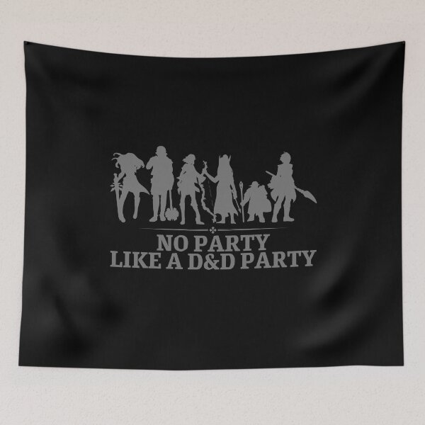Item preview, "No Party Like A DnD Party" Dungeons and Dragons Party Print designed and sold by ToplineDesigns.
