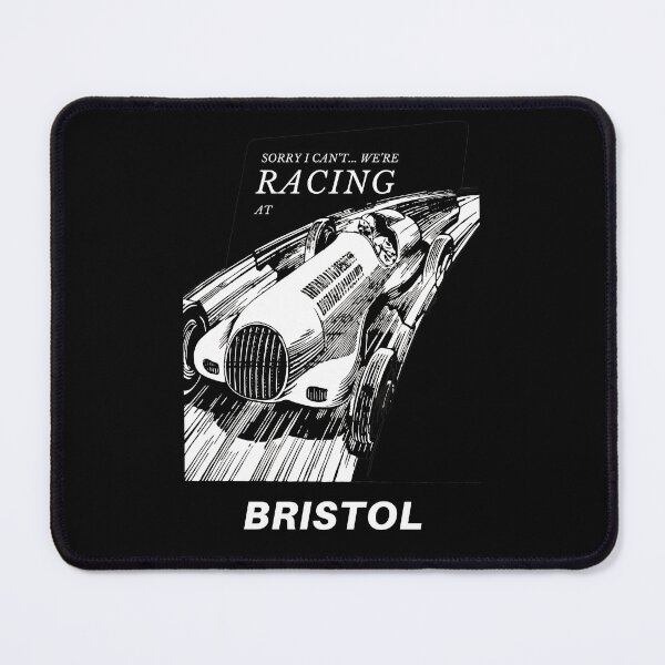 Item preview, I can't we're racing at Bristol, Tennessee, USA - Motorsport Car Racing Raceway Vintage Poster designed and sold by Vintage-TM.