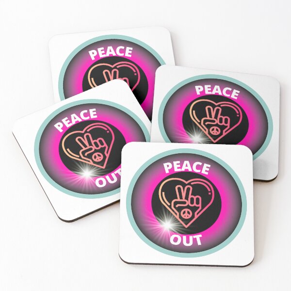 Item preview, Peace Out with peace sign and peace fingers. designed and sold by TracyDDigitals.