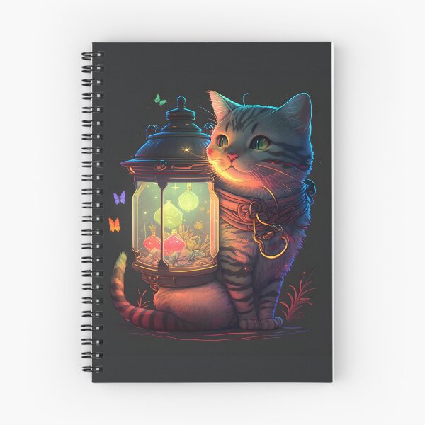 Item preview, Colorful Glowcore Cute Cat with lantern, Cute cat, Glowcore lantern cat designed and sold by AHthatIsNice.