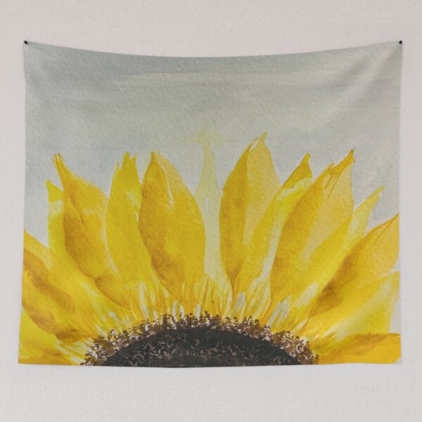 Item preview, Giant Watercolor Sunflower designed and sold by JuniperWD.