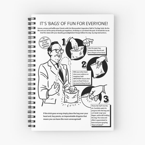 Artikelvorschau, Taschentrick von Eric Morecambe entworfen und verkauft von HappyToast.