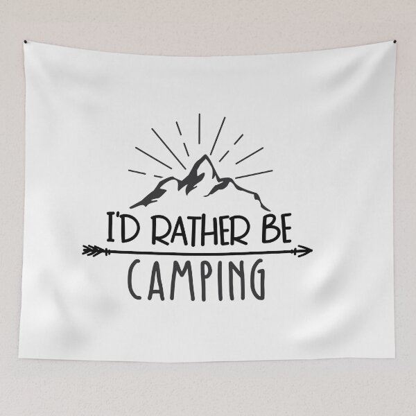 Item preview, I'D RATHER BE CAMPING designed and sold by SticerOcean.