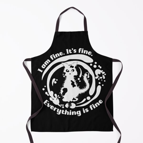 Item preview, Copy of Easter cat I am fine. It's fine. Everything is fine and Eastern eggs designed and sold by camelsvg.
