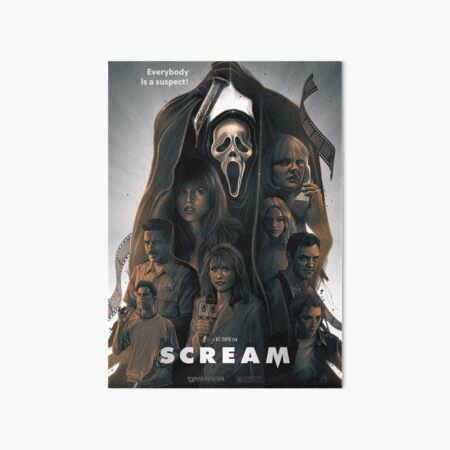 Scream 6 VI Red Blood Style Cast Poster Design Art Board Print