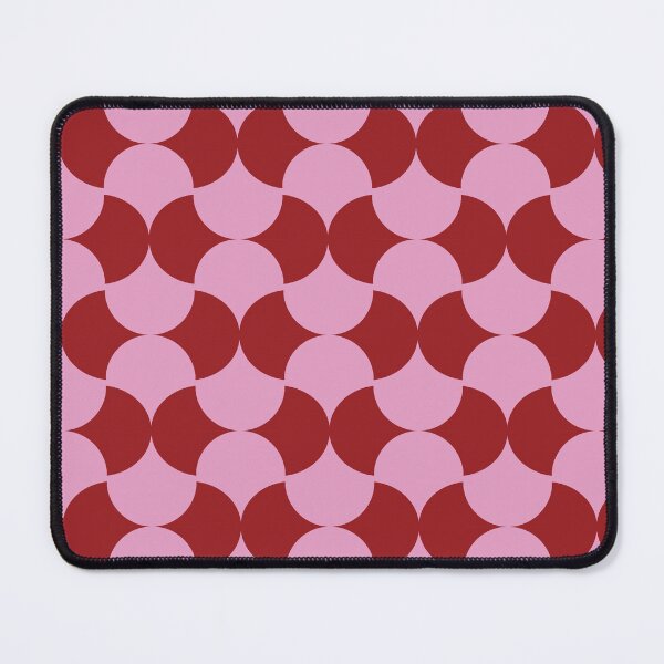 Item preview, Copy of Modern Round Tiles Illusion Style Pattern, Red Pink Simple designed and sold by Dazzline Designs.