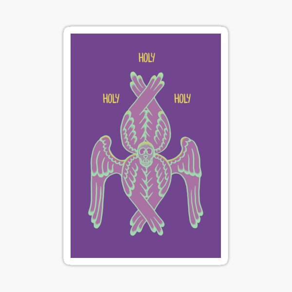 Item preview, seraphim angel skull illustration designed and sold by Lora Deyn.