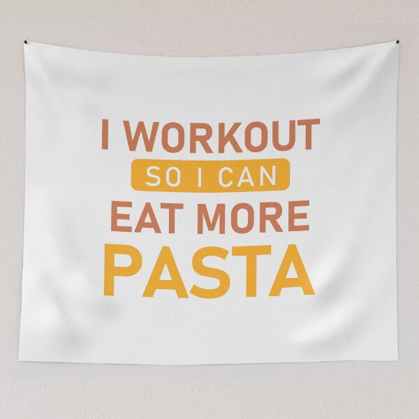 Item preview, I workout so i can eat more pasta designed and sold by Stag's PK.