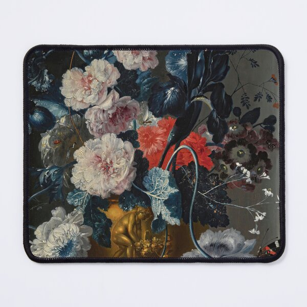 Item preview, Vintage Artwork |  Botanical Painting | Blue Flowers in a Vase | Dark Academia Decor designed and sold by archerfield.
