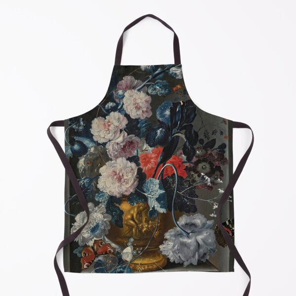 Item preview, Vintage Artwork |  Botanical Painting | Blue Flowers in a Vase | Dark Academia Decor designed and sold by archerfield.
