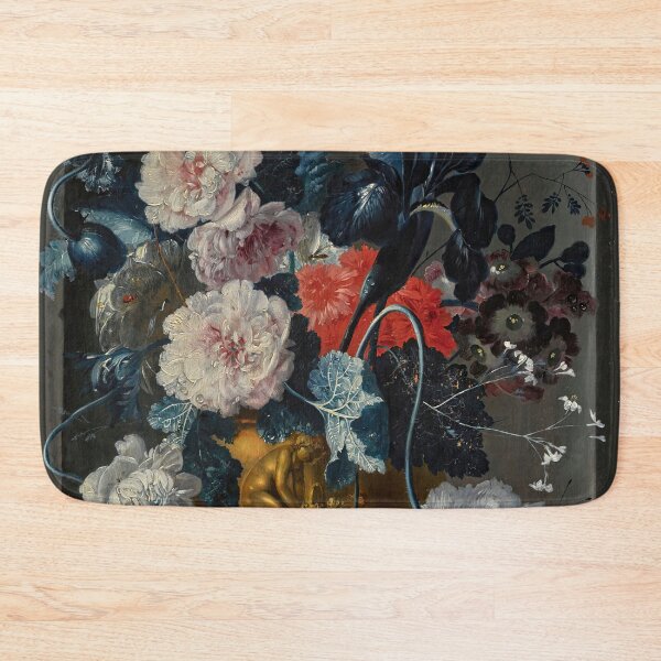 Item preview, Vintage Artwork |  Botanical Painting | Blue Flowers in a Vase | Dark Academia Decor designed and sold by archerfield.