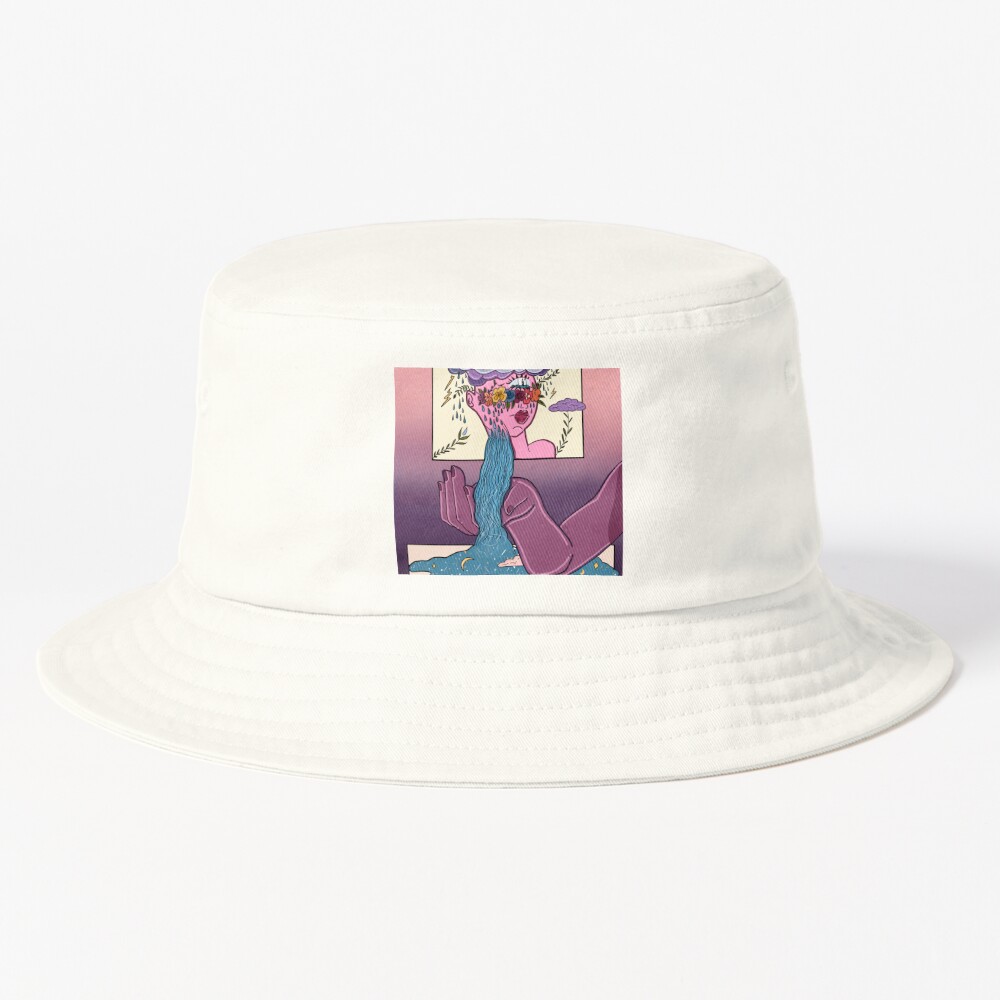 Cries In Designer Bucket Hat for Sale by DejaDoodlesArt