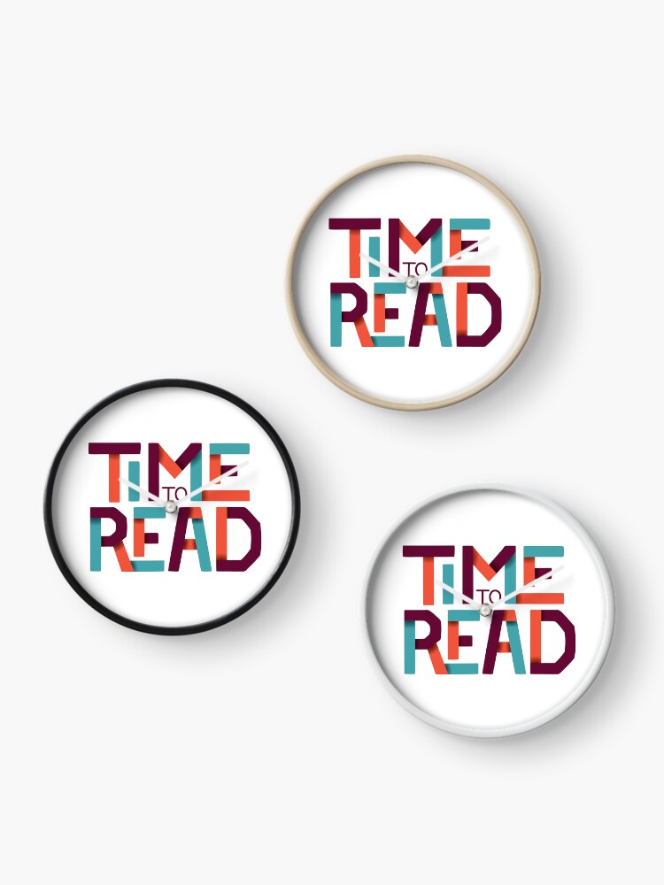 Thumbnail 3 of 4, Clock, Time to Read designed and sold by DesignsByAND.