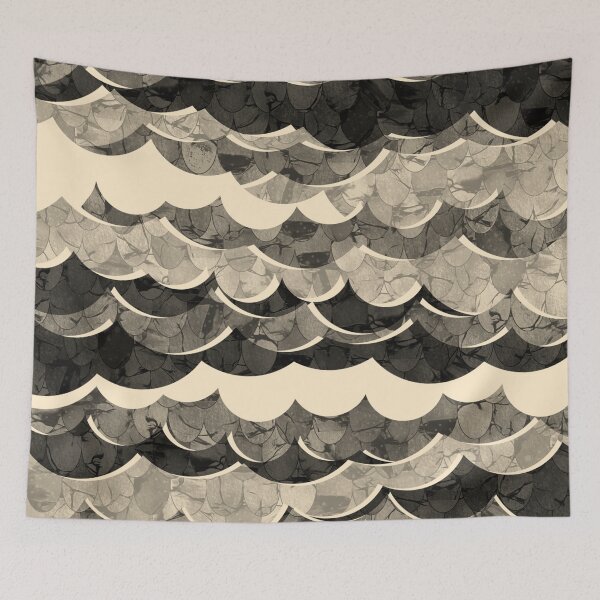 Item preview, Abstract Beige Sea Waves Design designed and sold by oursunnycdays.
